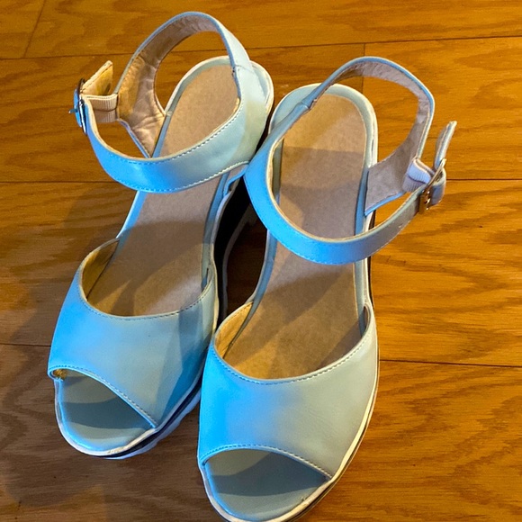 Shoes | Ankle Strap Summer Wedge Sandals Size 85 No Name From Flea 
